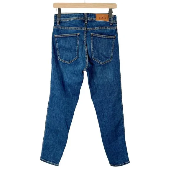 Sézane Parisian Perfect Slim High Waisted Skinny Blue Denim Jeans High Rise - 29 - Picture 9 of 13